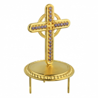Крест на митру латунный в позолоте 51,28