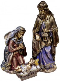 РІЗДВЯНИЙ  ВЕРТЕП  Йосип ↕52см Марія ↕36см Ісус ↕14см   Скульптура  ПолІмер