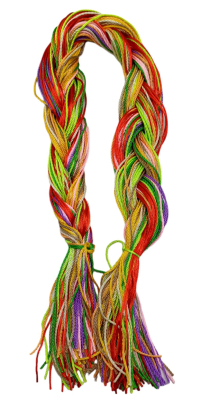 ШНУРОК Кольоровий Шовк Джгут 65см-100шт КОСА