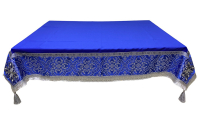 СКАТЕРТИНА   Синя   ↕150см ↔150см   Парча Габардин