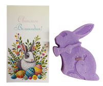 Свічка - Листівка  ПАСХАЛЬНА  Зайчик  ↕ 6см  Парафін