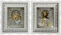 Пара Вседержитель  Казанська   ↕27,5см ↔24,5см Літографія   №8825