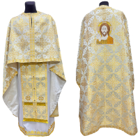 Облачення  Біло-золоте  54р/д145см   Парча "Промениста"