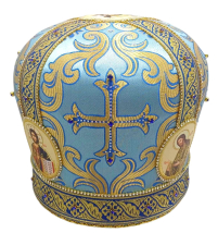 МИТРА   Блакитна  Розмір 58  Парча  