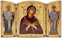 Складень СЕМЕСТРІЛЬНА (Миколай та Спиридон) 39.5/30.5 см МДФ Поліграфія