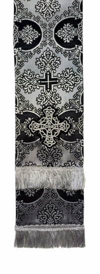 ЗАКЛАДКА для Евангелия Черная 12,5/140см Парча