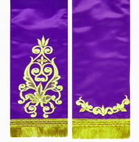 ЗАКЛАДКА для ЄВАНГЕЛІЄ Фіолетова 14/145см Атлас Вишивка