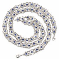 ЛАНЦЮГ для священників  №8 Нікель Сріблення Silver Plated 59см 