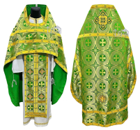 Облачение священника  Зеленая 52-54р/д155см   Парча 