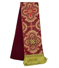 ЗАКЛАДКА для ЄВАНГЕЛІЄ Бордова  11/142см Парча 