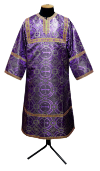 СТИХАРЬ   Фіолетовий   д125см   Парча+Атлас
