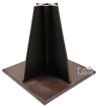 ПІДСТАВКА під  Хрест, Ліхтар   ↕48см ↔45см ↕45см  ⌀5см   МДФ   