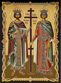 Літографія  40/30см  КОСТЯНТИН ТА ОЛЕНА  Церковнослов'янська мова