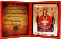 НЕУПИВАЕМАЯ ЧАША   ↕16,5см ↔12,5см Дерево Сусальное золото Греция