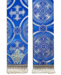 ЗАКЛАДКА для ЄВАНГЕЛІЄ Блакитна 10/140см Парча 