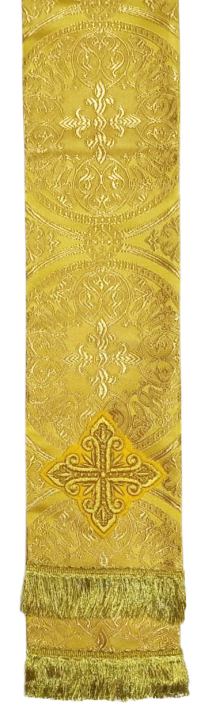ЗАКЛАДКА для ЄВАНГЕЛІЄ Жовта 11,5/140см Парча 
