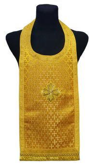 Требный ЕПИТРАХИЛЬ  Желтый Парча