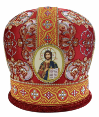 МИТРА   Червона   Розмір 58   Парча 