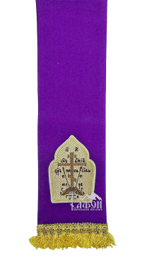 ЗАКЛАДКА для ЄВАНГЕЛІЄ Фіолетова 10/140см Габардин 