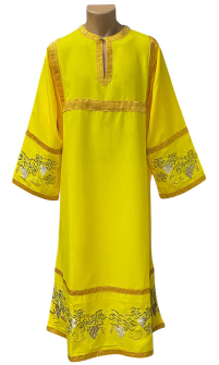СТИХАРЬ   Жовтий   д130см    Габардин   Вишивка 
