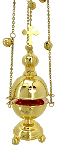 КАДИЛО   ↕61см ↑27см ↔9см   Латунь Позолота Україна 