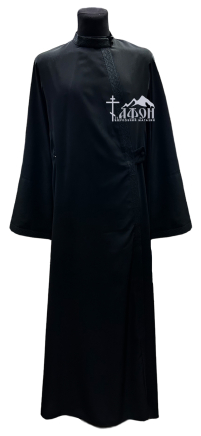 РЯСА чорна 52р Мокрий шовк Атлас  Вишивка Український орнамент