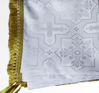 СКАТЕРТИНА   Біла   р1,35/1,35 м   Парча