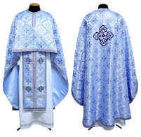 Облачення   Блакитне  60р/д145см   Парча "Фроловський хрест"   