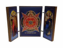 Складень "Всевидяче око" (Арх. Михаїл та Гавриїл) ↕8.5см ↔6см  ДСП Літографія