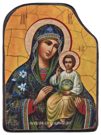 НЕУВЯДАЕМЫЙ ЦВЕТ   ↕17см ↔12.5см  Дерево Литография