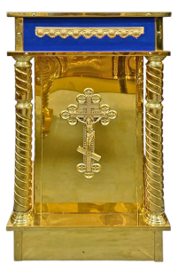 ПІДСТАВКА Синя  ↕92см ↔50см ↕50см   Булат Оксамит (02883)