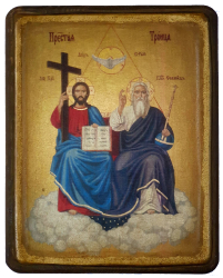 ТРІЙЦЯ Новозавітна   ↕25см ↔20см Дерево Левкас