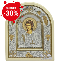 ЯНГОЛ ОХОРОНЕЦЬ   ↕25см ↔20см МДФ Шовкографія PVD(посріблення) Греція