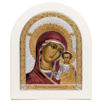 КАЗАНСЬКА   ↕28см ↔23см МДФ Сріблення Золочення Шовкографія Італія