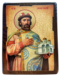 ЯРОСЛАВ МУДРИЙ 17/13см Дерево Літографія