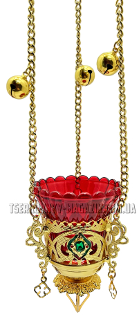 ЛАМПАДА  підвісна з дзвіночками   д65/в14/ш8см   Латунь Китай