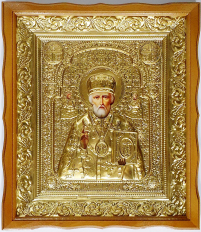 МИКОЛАЙ ЧУДОТВОРЕЦЬ   44/38см Оклад
