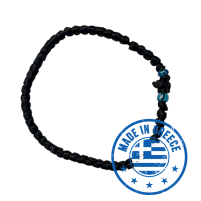 Браслет с греческим плетением «Комбоскини» Черный Греция