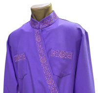 Підрясник грецький   Фіолетовий 52р   Габардин Вишивка "Грецький хрест"