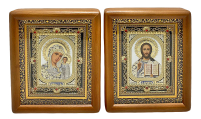 Пара Вседержитель  Казанская   ↕21см ↔18см Литография   38-ПУТ