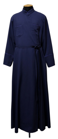 Підрясник грецький   Синій 50р   Мокрий шовк СОФТ  Кант