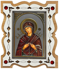 УМЯГЧЕНИЕ ЗЛЫХ СЕРДЕЦ   ↕12см ↔10,5см   ДСП Литография на подставке