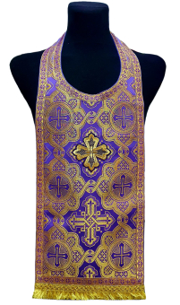 Требный ЕПИТРАХИЛЬ Фиолетовый Парча