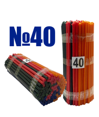 1кгСвечи   РАЗНОЦВЕТНЫЕ  Парафиновые №40   Количество-100шт