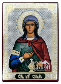 СВЕТЛАНА  ↕8,5см ↔6см ДСП Литография