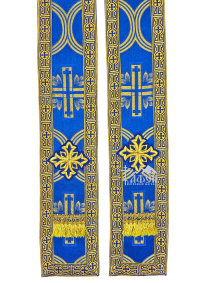 ОРАРЬ   Синій  ↔12см↕295см   Парча 