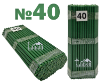 1кгСвечи ПАРАФИНОВЫЕ Зелёные №40КП   Количество-100шт