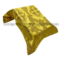 НАКИДКА на АНАЛОЙ  ↑50см ⟷ Верх 34см ⟷Низ 38см  Жовта  Парча