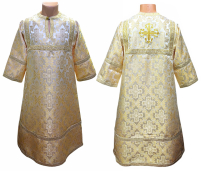 СТИХАРЬ   Білий (+золото)   д100см   Парча  