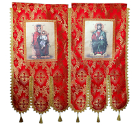 ХОРУГВИ Червоні   ↕120см ↔60см Парча